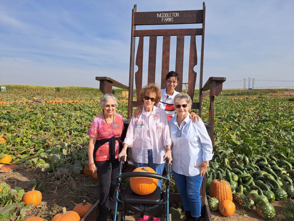 Residents and family at pumpkin patch Kennewick
