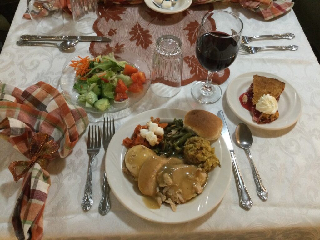 Solstice Senior Living Thanksgiving meal