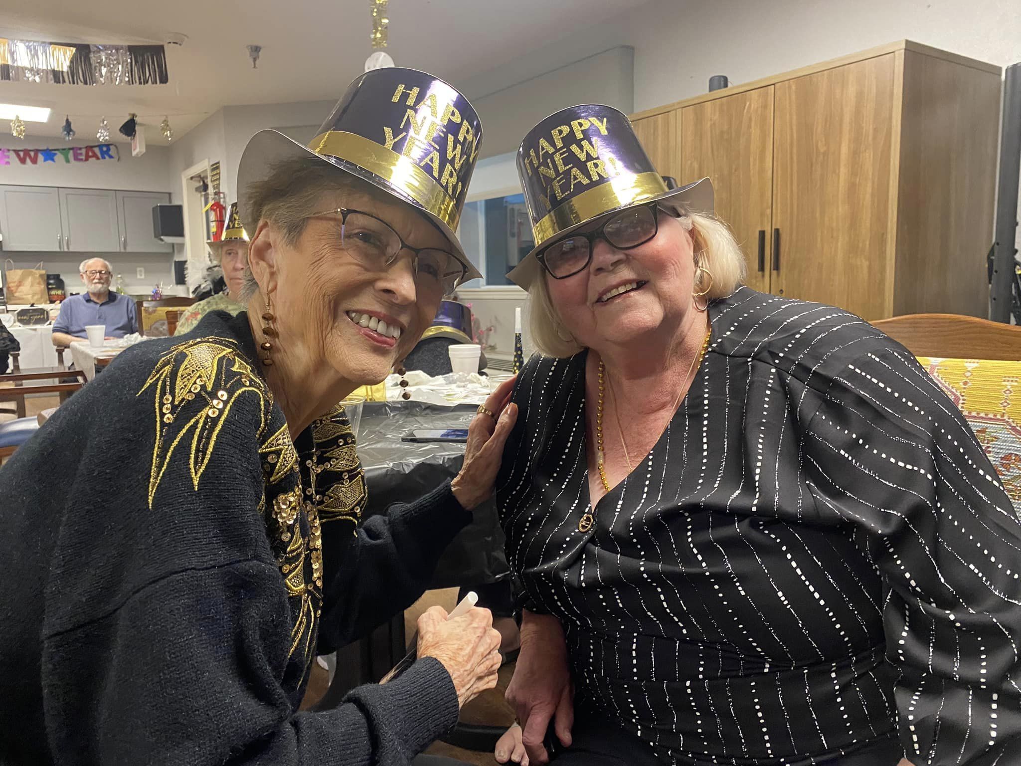 Residents celebrating the New Year